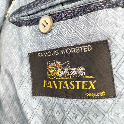 FAMOUS WORSTED生地 総柄 テーラードジャケット セットアップ メンズ