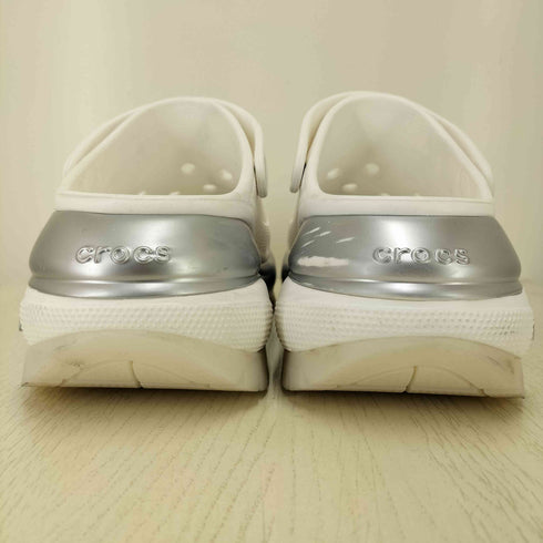 クロックス crocs Mega Crush Metallic Clog White/Silver メンズ 27cm