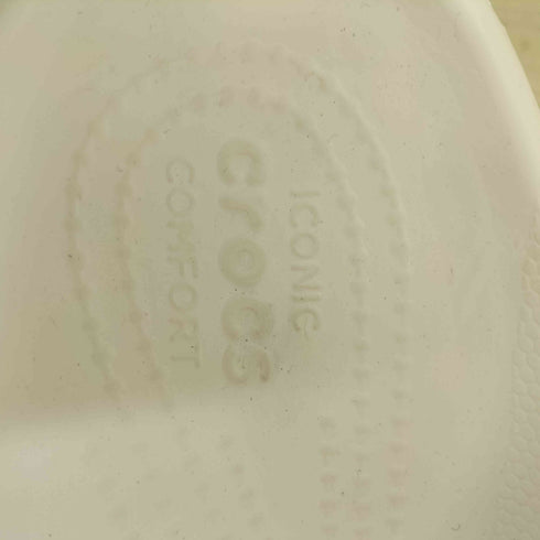 クロックス crocs Mega Crush Metallic Clog White/Silver メンズ 27cm