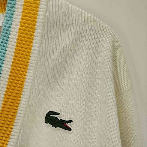 ラコステ LACOSTE V-neck Loose Fit Cotton Blend Sweater レディース import:S