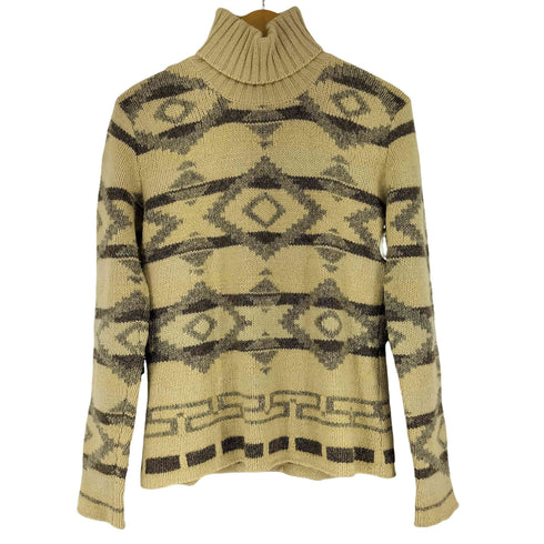 ラルフローレン RALPH LAUREN 90S ノルディック柄ニット メンズ import:L