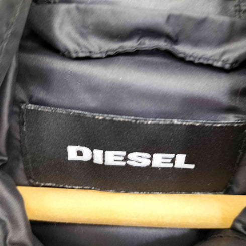 ディーゼル DIESEL ロゴパッチ フーデッドダウンジャケット メンズ import:L