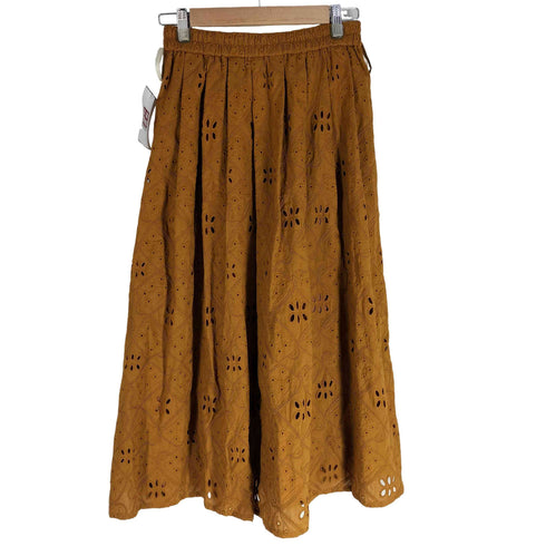 ホコモモラ Jocomomola 24SS CHURROS アイレット総刺繍スカート レディース JPN:40