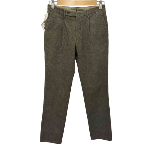 インコテックス INCOTEX SLIM FIT フロントタックコットンテーパードパンツ メンズ 44