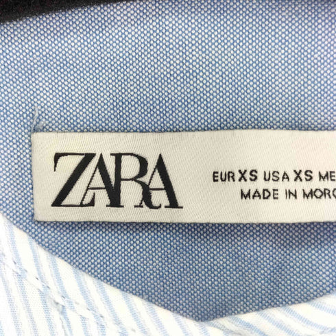 ザラ ZARA パッチワークシャツドレス レディース us xs