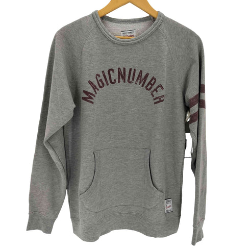 マジックナンバー MAGIC NUMBER ロゴプリントラグランスウェット メンズ import:M