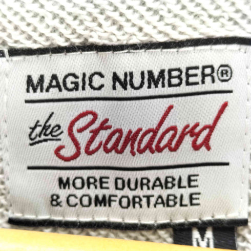 マジックナンバー MAGIC NUMBER ロゴプリントラグランスウェット メンズ import:M