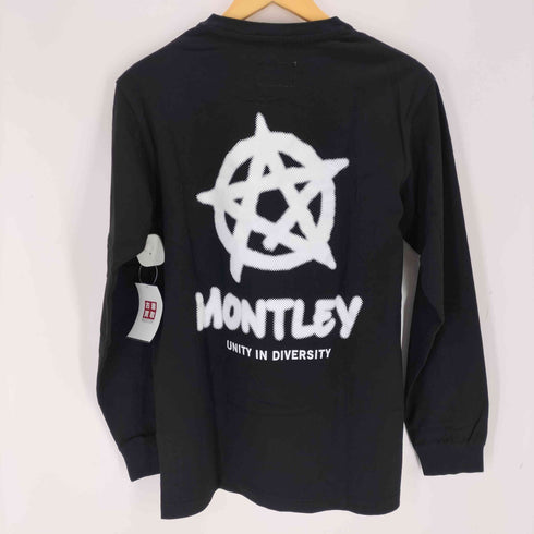 モーレー Montley ロゴ刺繍クルーネックロングスリーブTシャツ メンズ