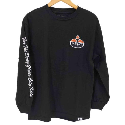 エフティーシー FTC ロゴプリントクルーネックロングスリーブTシャツ メンズ import:M