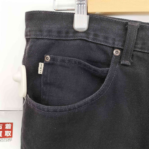 エルエルビーン L.L.Bean ワイドブラックデニムパンツ メンズ 36×30