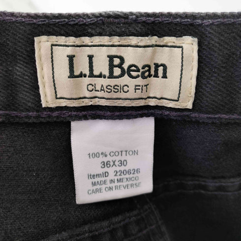 エルエルビーン L.L.Bean ワイドブラックデニムパンツ メンズ 36×30