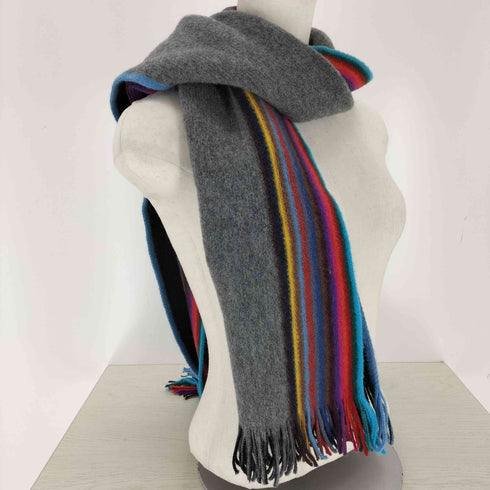 ポールスミス Paul Smith レインボー柄 ウールマフラー メンズ
