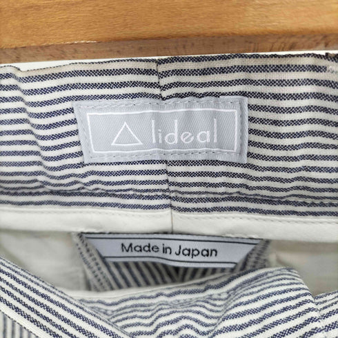 リデアル LIDEAL PURE サッカー シアサッカー ストライプ スラックス パンツ レディース 29