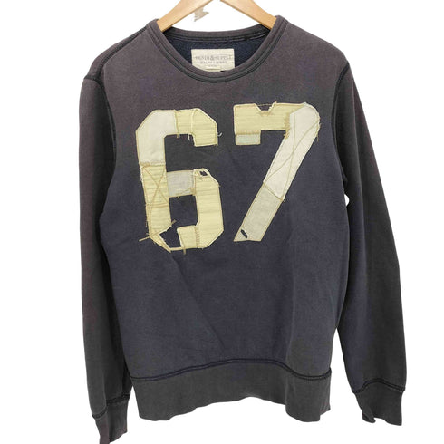 デニムアンドサプライラルフローレン DENIM&SUPPLY RALPH RAUREN 67 パッチワーク ワッペン クルーネック スウェット メンズ S/P