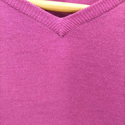 ジョンスメドレー JOHN SMEDLEY イギリス製 Vネックウールニット メンズ M