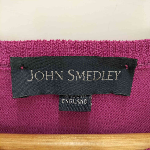 ジョンスメドレー JOHN SMEDLEY イギリス製 Vネックウールニット メンズ M