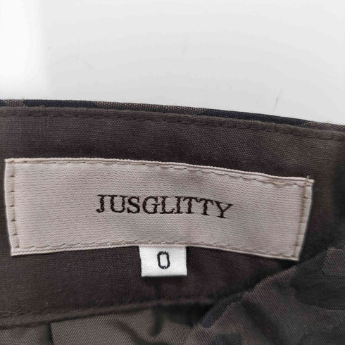 ジャスグリッティー JUSGLITTY ランダムタックジャガード ロングスカート レディース JPN:0
