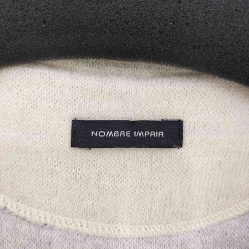 ノンブルアンペール NOMBRE IMPAIR ノーカラー1B ウールコート レディース FREE