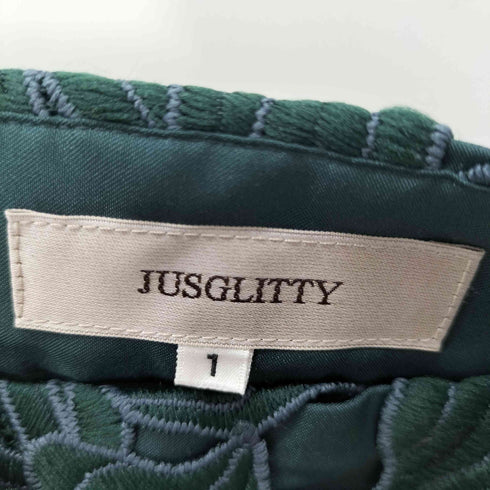 ジャスグリッティー JUSGLITTY 配色レースタイトスカート レディース JPN:1