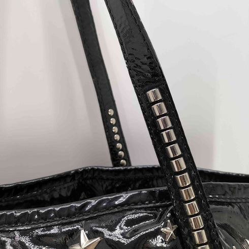 ジミーチュウ JIMMY CHOO スタースタッズエナメルトートバッグ レディース