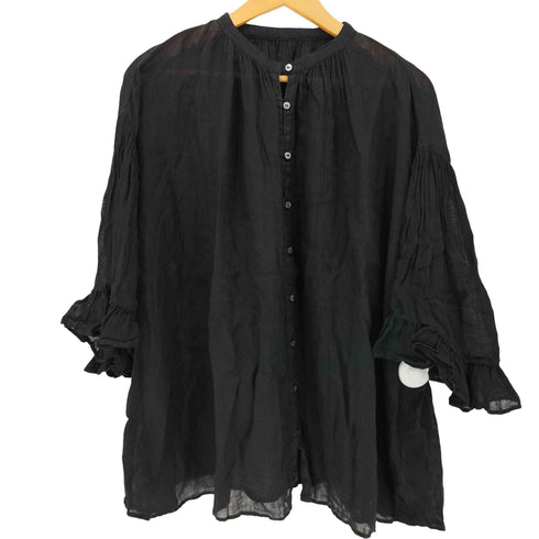 ネストローブ nest Robe 24SS リネンガーゼギャザースリーブブラウス レディース FREE