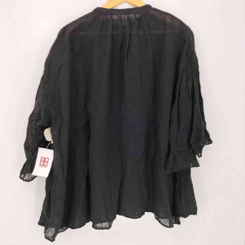 ネストローブ nest Robe 24SS リネンガーゼギャザースリーブブラウス レディース FREE