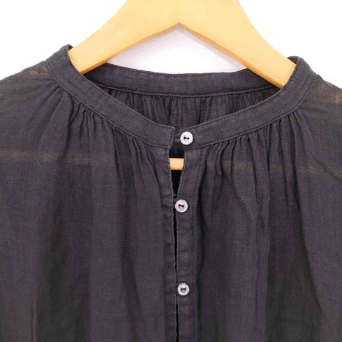 ネストローブ nest Robe 24SS リネンガーゼギャザースリーブブラウス レディース FREE