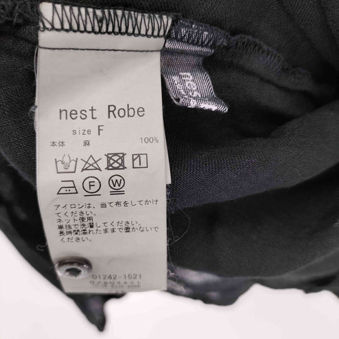 ネストローブ nest Robe 24SS リネンガーゼギャザースリーブブラウス レディース FREE