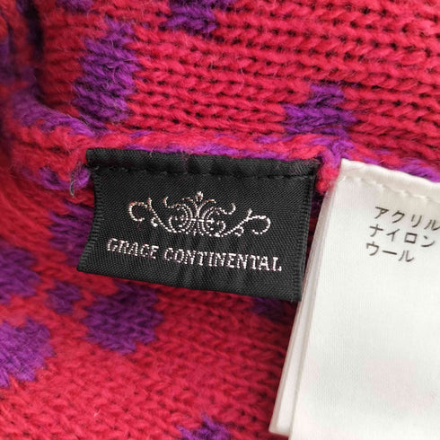 グレースコンチネンタル GRACE CONTINENTAL ジャガードショートニットトップ レディース JPN:36
