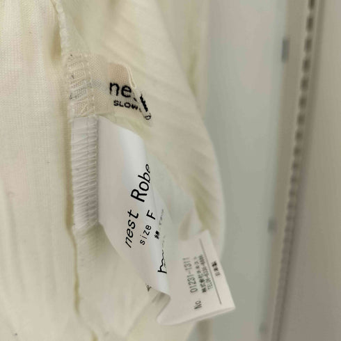 ネストローブ nest Robe 23SS コットン針抜きフライス ロングスリーブTee レディース FREE