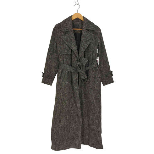 バナナリパブリック BANANA REPUBLIC コットンナイロンブレンド ウール トレンチコート レディース import:XS