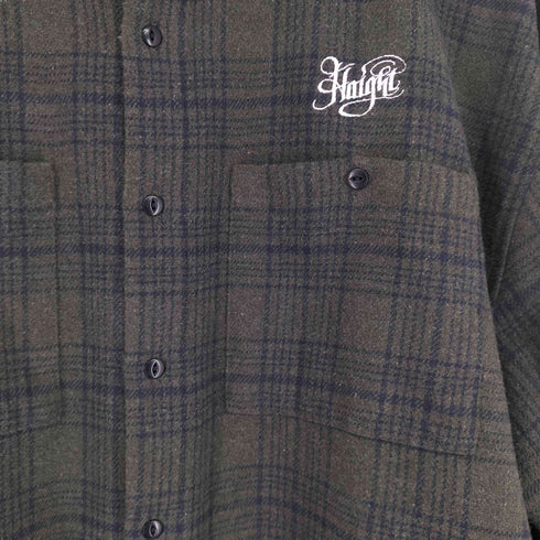 HAIGHT ワンポイント刺繍L/Sチェックシャツ メンズ JPN:XL