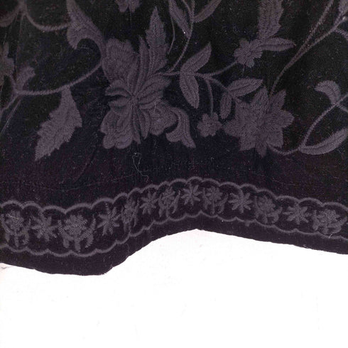 ザラ ZARA EMBROIDERED VELVET BLOUSE レディース import:M