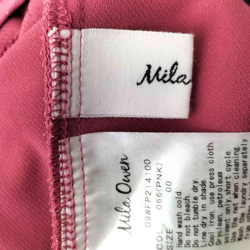 ミラオーウェン Mila Owen 21AW 後ろゴム テーパードセンタープレスパンツ レディース 00