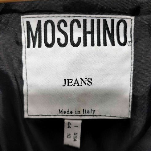 モスキーノ MOSCHINO 総柄 英字プリント ダウンジャケット レディース US:10