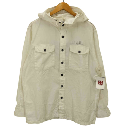 ポロバイラルフローレン Polo by RALPH LAUREN 90S Hooded LS Cotton Shirts メタルボタン メンズ JPN:M