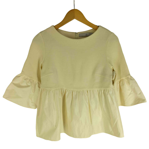 ティアラ Tiara タフタ切替ミラノリブトップス レディース