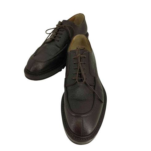 ラルディー二 LARDINI シボ革 Uチップ レザーシューズ メンズ 7