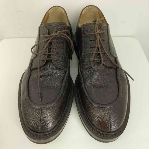 ラルディー二 LARDINI シボ革 Uチップ レザーシューズ メンズ 7