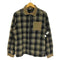 WESC NICK PLAID Fleece Shirt Jacket コーデュロイ 切替 チェック ジップアップ フリース ジャケット メンズ import:L