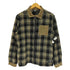 WESC NICK PLAID Fleece Shirt Jacket コーデュロイ 切替 チェック ジップアップ フリース ジャケット メンズ import:L