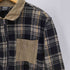 WESC NICK PLAID Fleece Shirt Jacket コーデュロイ 切替 チェック ジップアップ フリース ジャケット メンズ import:L