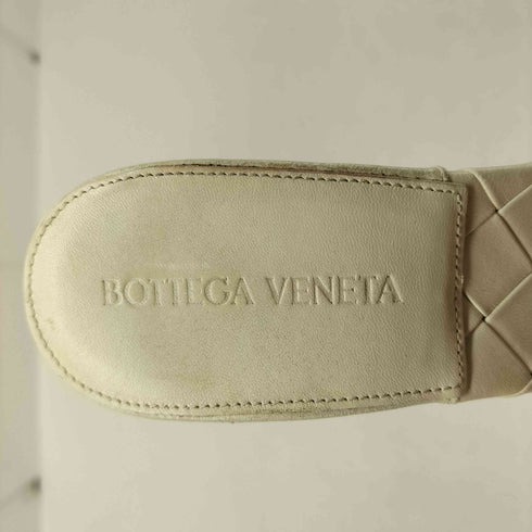 ボッテガヴェネタ BOTTEGA VENETA Lido イントレチャート スクエアオープントゥ ヒールサンダル レディース 36