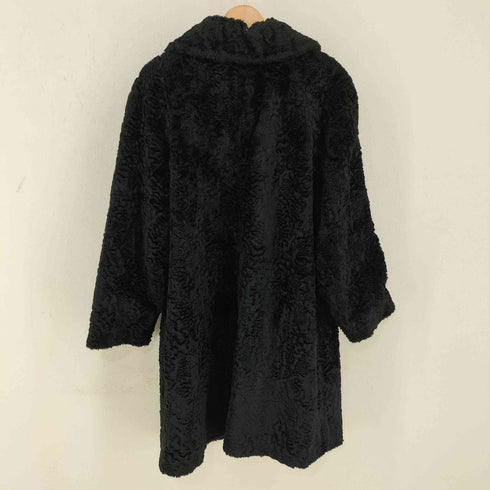 WATT&SHAND SUSAN LYNN エンボス ファー ステンカラーコート レディース