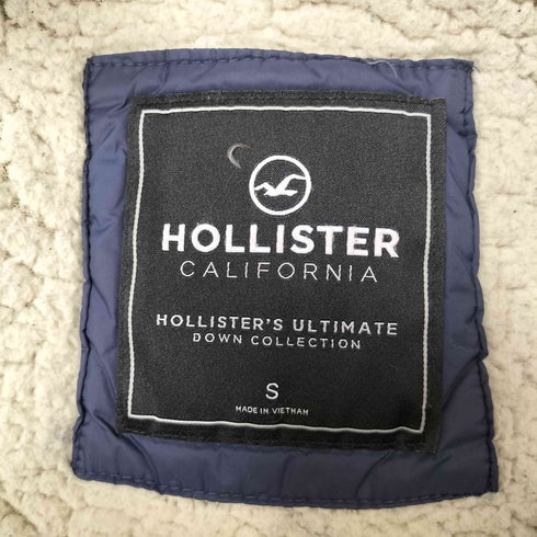 ホリスター Hollister ULTIMATE DOWN COLLECTION ロゴ プリント 裏起毛 フーデッド ダウン ジャケット メンズ import:S
