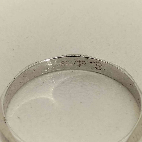 SILVER刻印 8角 デザイン シルバーリング 8号 レディース 8号