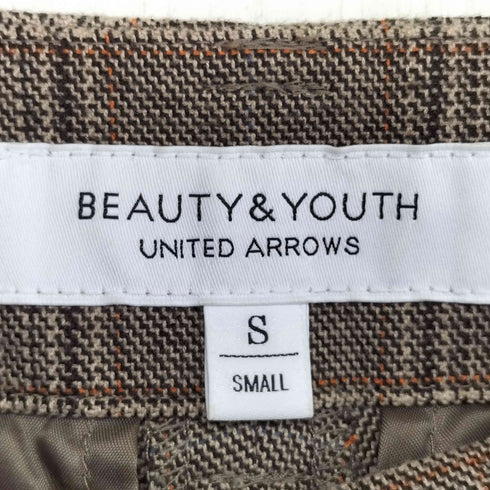 ビューティーアンドユースユナイテッドアローズ BEAUTY & YOUTH UNITED ARROWS BY チェックストレートパンツ レディース JPN:S