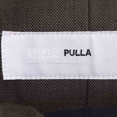 トーガプルラ TOGA PULLA コンチョ バックル スラックス パンツ レディース JPN:36