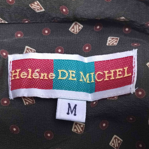 Helene DE MICHEL 総柄 シルク L/S シャツ メンズ import:M