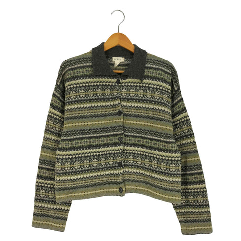 ジェイクルー J.CREW フェアアイル ウール ニットカーディガン レディース import:M